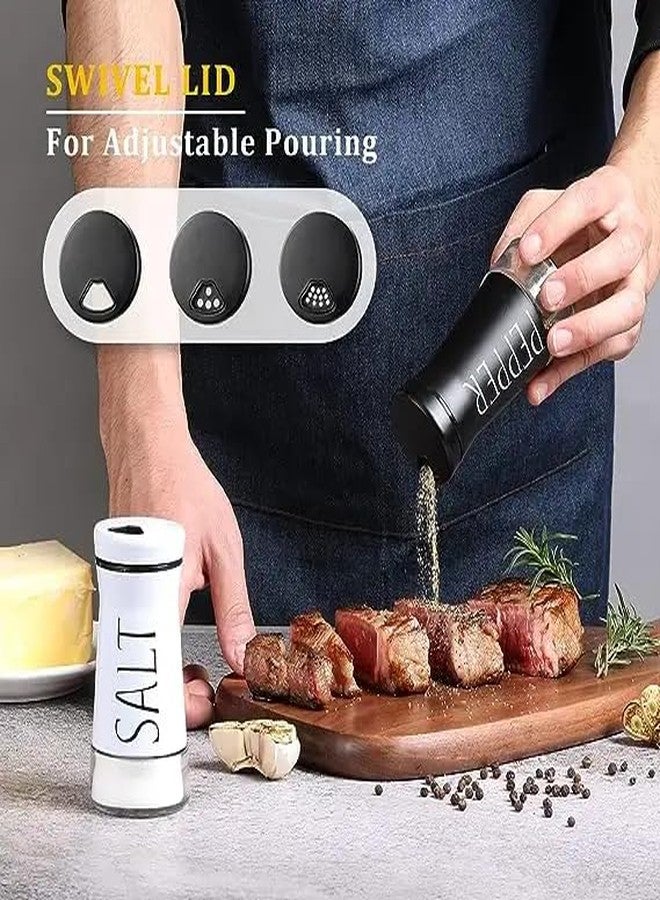 Kotinax Salt and Pepper Shakers with Adjustable Pour Holes, Refillable Salt Shaker, Ideal for Himalayan, Kosher, Black and White Pepper - Image 3